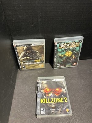 PS3 Game Lot 3 Games BioShock Killzone 2 SOCOM Confrontation #M17