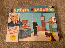 1960's Fairchild Captain Kangaroo Jigsaw Puzzle 75 Pieces Original Box 