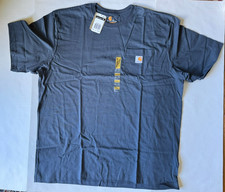CARHARTT Men's XL Original Fit Short Sleeve Pocket T-Shirt Bluestone New NWT K87