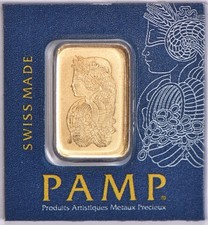 1 Gram Gold Bar - PAMP Suisse Lady Fortuna Veriscanï¿½ (In Assay) *9212