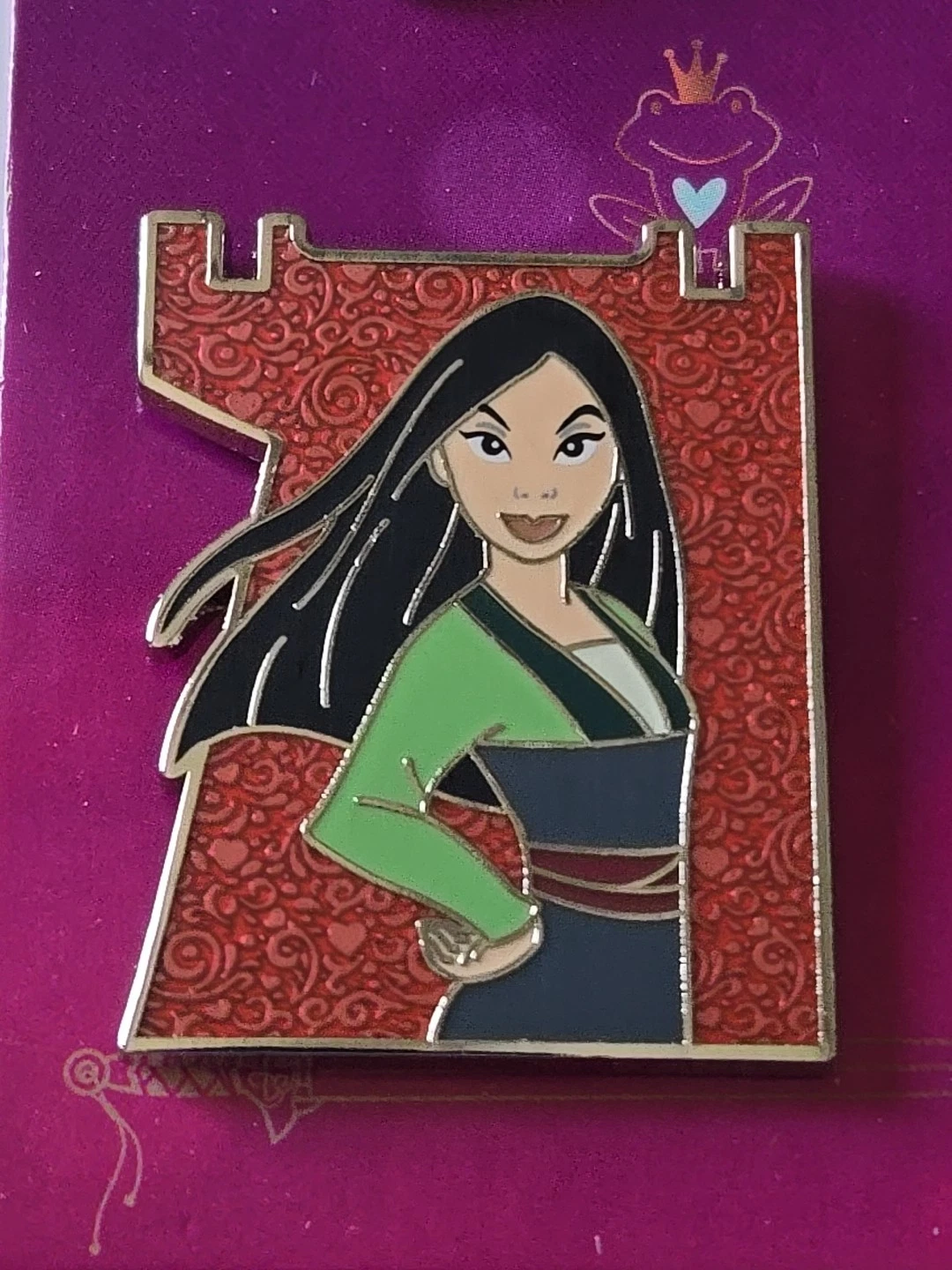 2022 New Disney Booster Pin Princess Castle Puzzle Piece Mulan