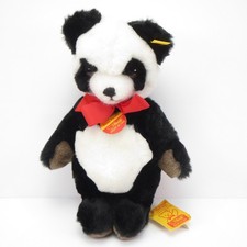 Vintage Steiff Petsy Panda Bear 0240/28 West Germany 10-1/2" Jointed Tags