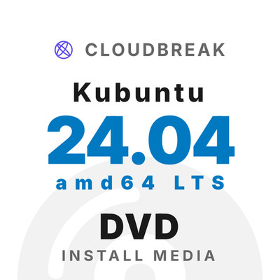 Kubuntu 24.04 amd64 LTS Bootable/Live Install DVD NEW