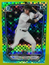 Chris Arroyo 2026 Bowman Chrome Prospects Aqua Geometric Refractor /125