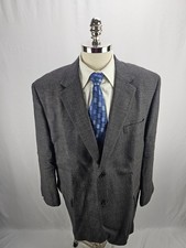 Pronto Uomo Men's Gray Lambswool Blazer Jacket 48R
