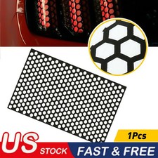 Car Rear Tail Light Cover Black Honeycomb Sticker Tail-lamp Decal Accessories