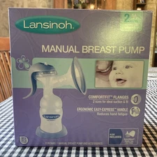 Lansinoh 50520 Manual Breast Pump And Accessories Brand New Open Box