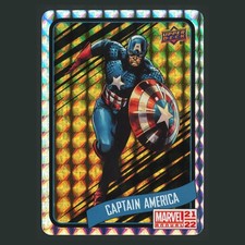 Captain America #BI Gold Backscatters 2021-22 Upper Deck Marvel Annual Card