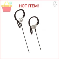Panasonic RP-HS16-S In-Ear Earbud Heaphones with Flexible Ear Hinge (Silver)