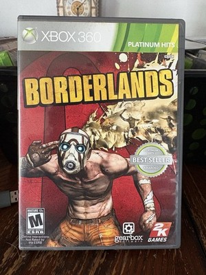 2K Games Borderlands Xbox 360 M NTSC-U/C 2009 Manual Online Multiplayer Platinum