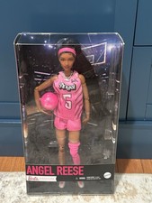 BARBIE Signature Angel Reese Doll Brunette Pink Outfit & Basketball JBJ31