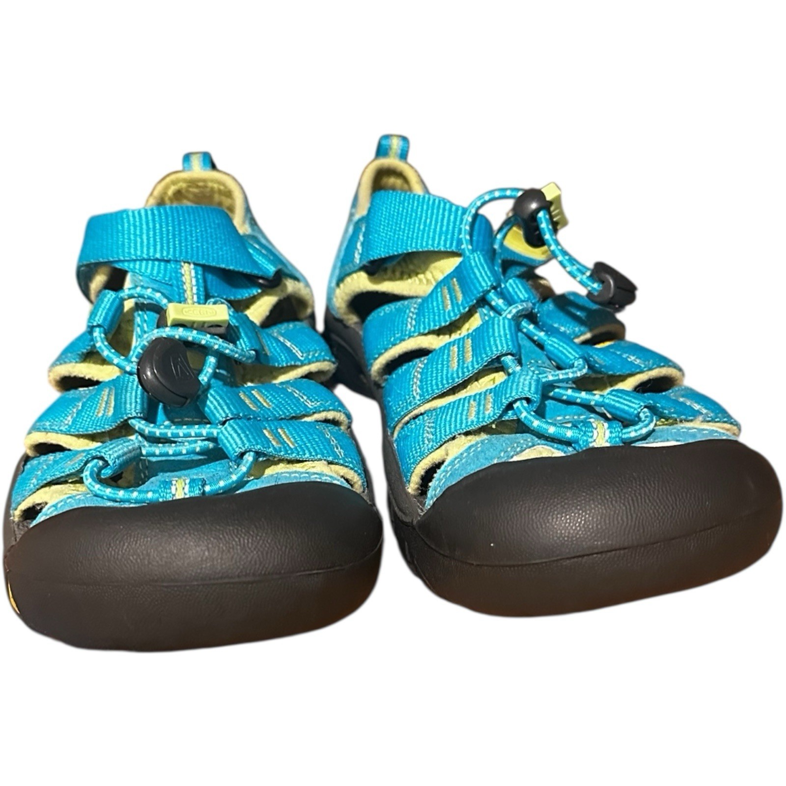 Scarpe Keen Teal & Yellow impermeabili da esterno escursionismo spiaggia piscina outdoor taglia 3