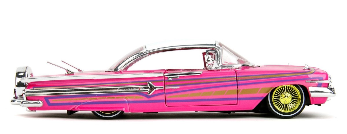 JADA TOYS, CHEVROLET IMPALA 1960 Rosa – PINK SLIPS, 1/24, JAD35984