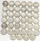 1936 1937 Buffalo Nickel Roll 5 Cent 40 Coin P Lot From OLD Estate Collection