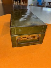 Vintage  Metal Cash Box no Key ~ 9  X 4  X 3 ...