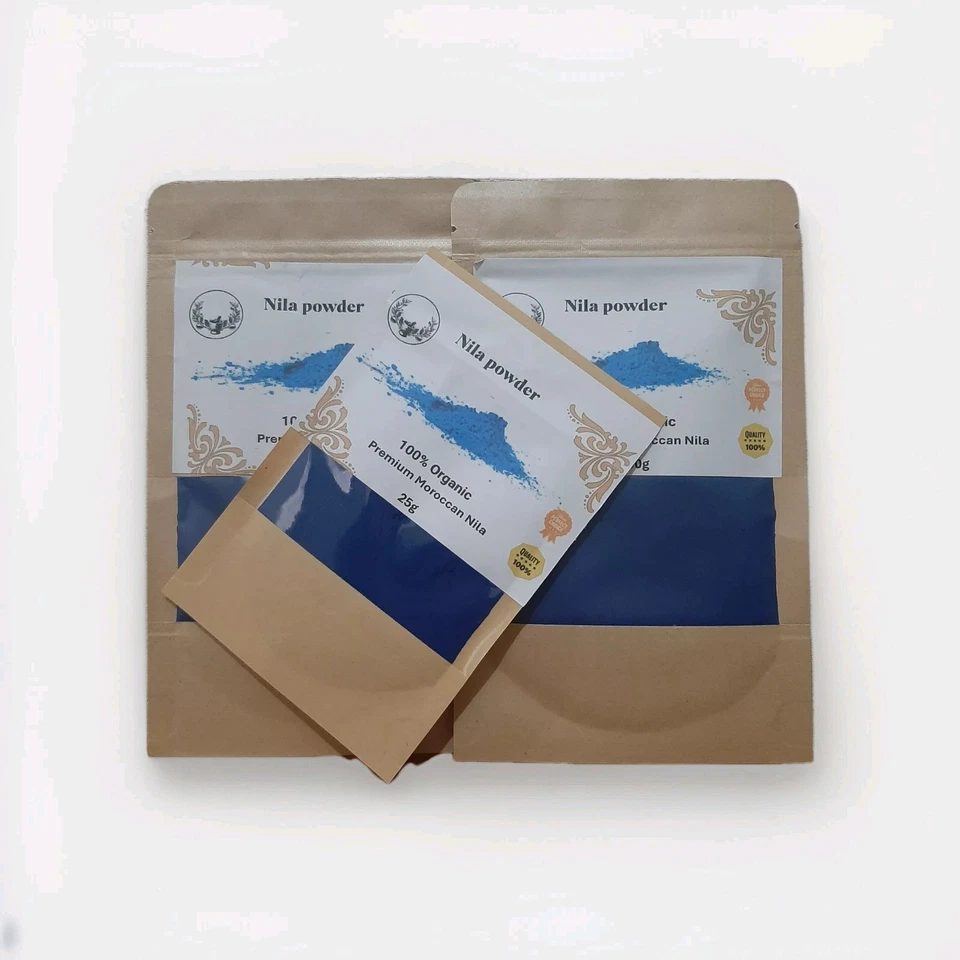 Premium & 100% Authentic Natural Moroccan Blue Nila Powder. Wholesale Available - Image 2 of 3