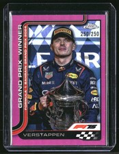 2025 Topps Chrome F1 Max Verstappen Bahrain GP Winner Pink 250/250 #93 Bookend