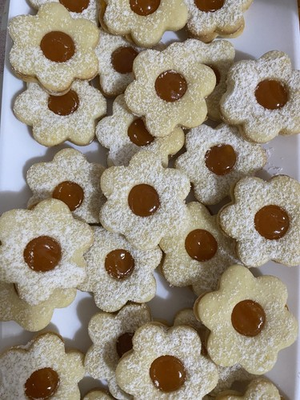 #ad European Style Linzer Cookies Fresh Handmade Classic Flower Heart 1 Lb Bag. $30.00