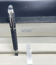 Montblanc Starwalker Roller Ballpoint Pen Black Body + Silver Clip I Black Ink
