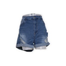 Jeans Shorts, Größe: 3XL, Blau, Einfarbig, Denim, Damen #x28