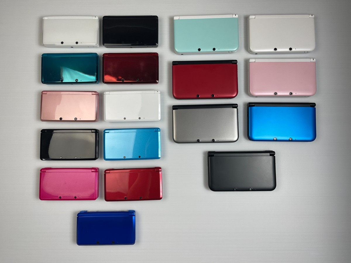 Nintendo 3DS / 3DS XL LL Region Free Console Bundle Red Blue Pink