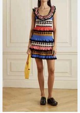 Zimmermann Tiggy Crochet Colorful Mini Dress Size 0/US XS NWOT $895