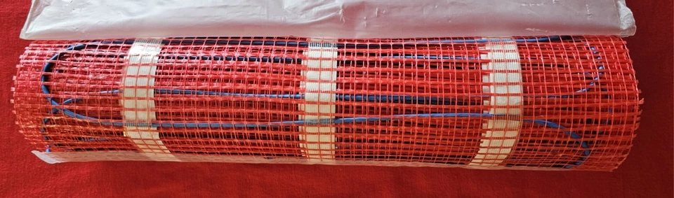 Electric Radiant Floor Heating Mat, 120V - Tile Heat System, Self-Adhesive Mesh - Image 4 of 4