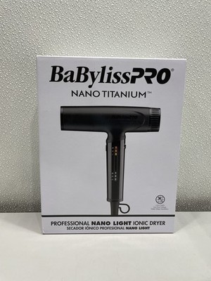 Babyliss Pro Nano Titanium Professional Nano Light Ionic Dryer, Black