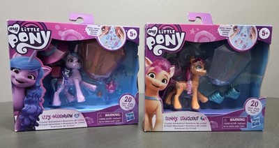 My Little Pony lot of 2  Crystal Adventure Izzy Moonbow and Sunny StarScout  NIB