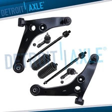 FWD Front Lower Control Arms Tie Rod Ends Kit for 2002-2007 Mitsubishi Lancer