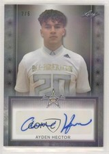 2020 Leaf Metal US Army All-American Bowl Tour 2/6 Ayden Hector Auto 0kb5