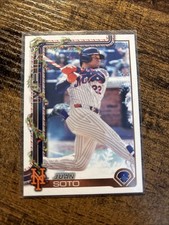 2025 Topps Holiday Juan Soto #H150 Candy Cane Bat SP - Mets