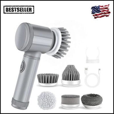 Electric Spin Scrubber, Cordless Bathroom Cleaning Brush IPX6 Waterproof