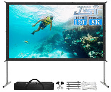 Projector Screen Outdoor,JWSIT 120 inch Outdo...