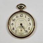Antique Waltham 17 Jewels Gold-Filled Watch, Crystal Missing, Doesn't Run 40-#31