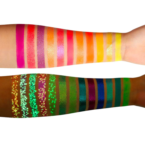 Neon Eyeshadow Palette Glow in the Dark, Aurora Glow Eyeshadow Pallets Stage, Ha - Picture 4 of 12