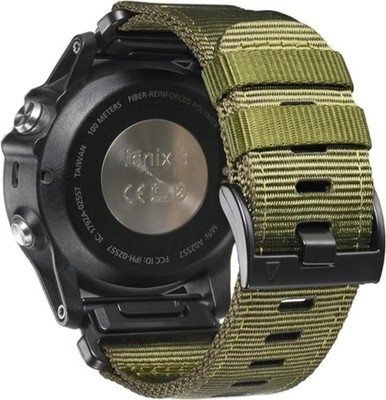 For Garmin Fenix 7X7 Pro Solar/6X 6 Sapphire 5 5X Plus Nylon Watch Band Strap