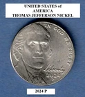Photo of a 2024-P Jefferson Nickel from an eBay listing that sold on Jul 17, 2026