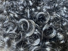 Curly Gray & Black Wig, Unisex Adult Hairpiec...