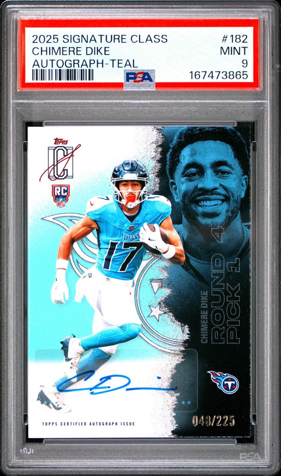 Chimere Dike Topps Signature Class #182 Teal