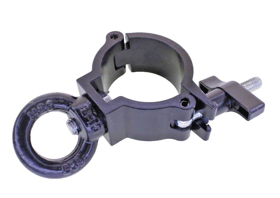 Super Lightweight Hanging Clamp with M10 Eyenut  50mm  75kg DOUGHTY - (Black)