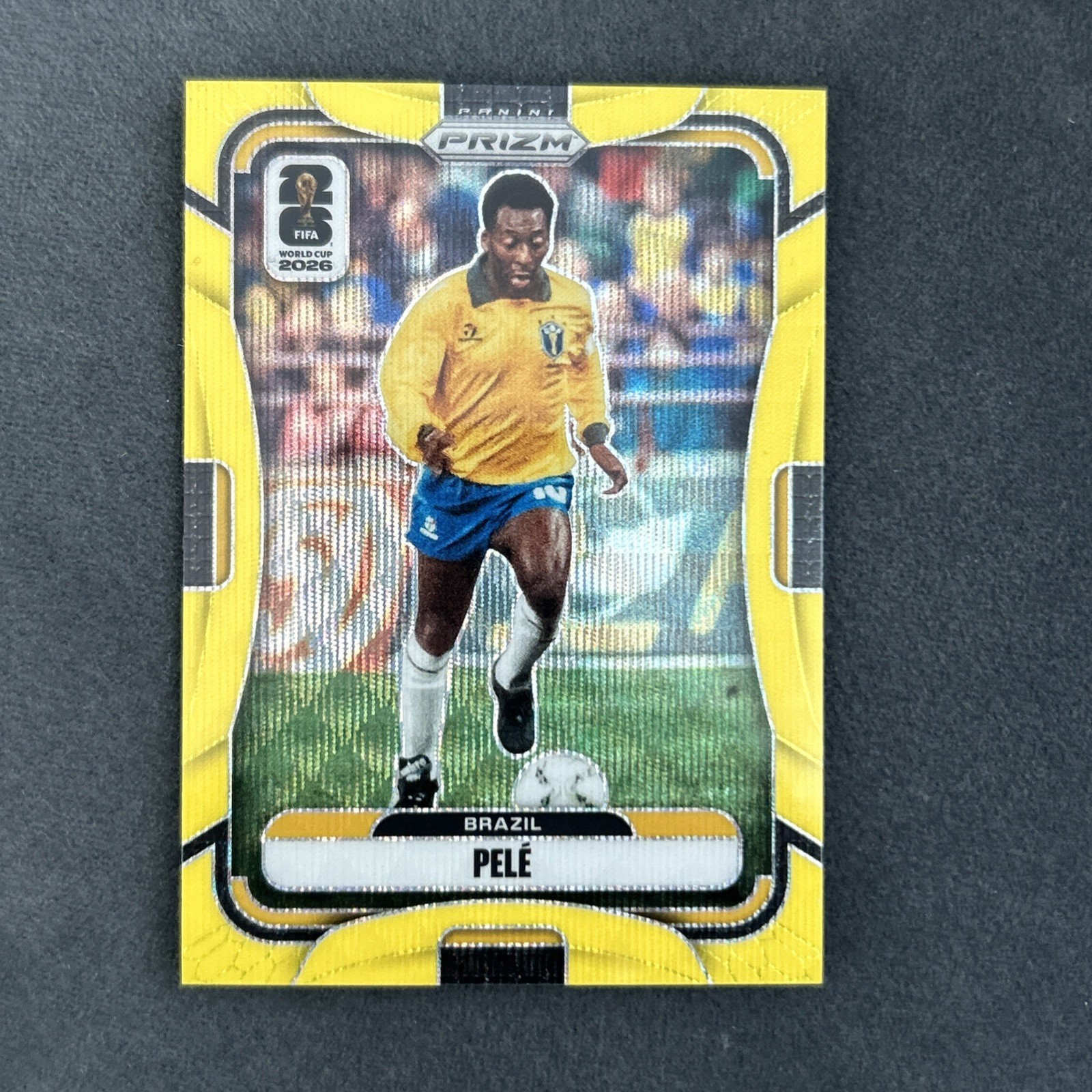 2026 Prizm World Cup FIFA Pele #96 Yellow Wave /180