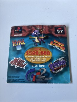 PS1 Pizza Hut Demo Disc 2 Two 1999 Spyro Promo Sony PlayStation 1 Disc