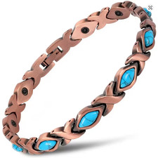 Magnet-Gesundheits;Energie;Hologram -Armband, " Blue Sky " (Art.Re.1/Ko.19)