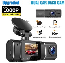 TOGUARD Dual Dash Cam 1080P 1080P Front and Inside Car Driving Camera DVR