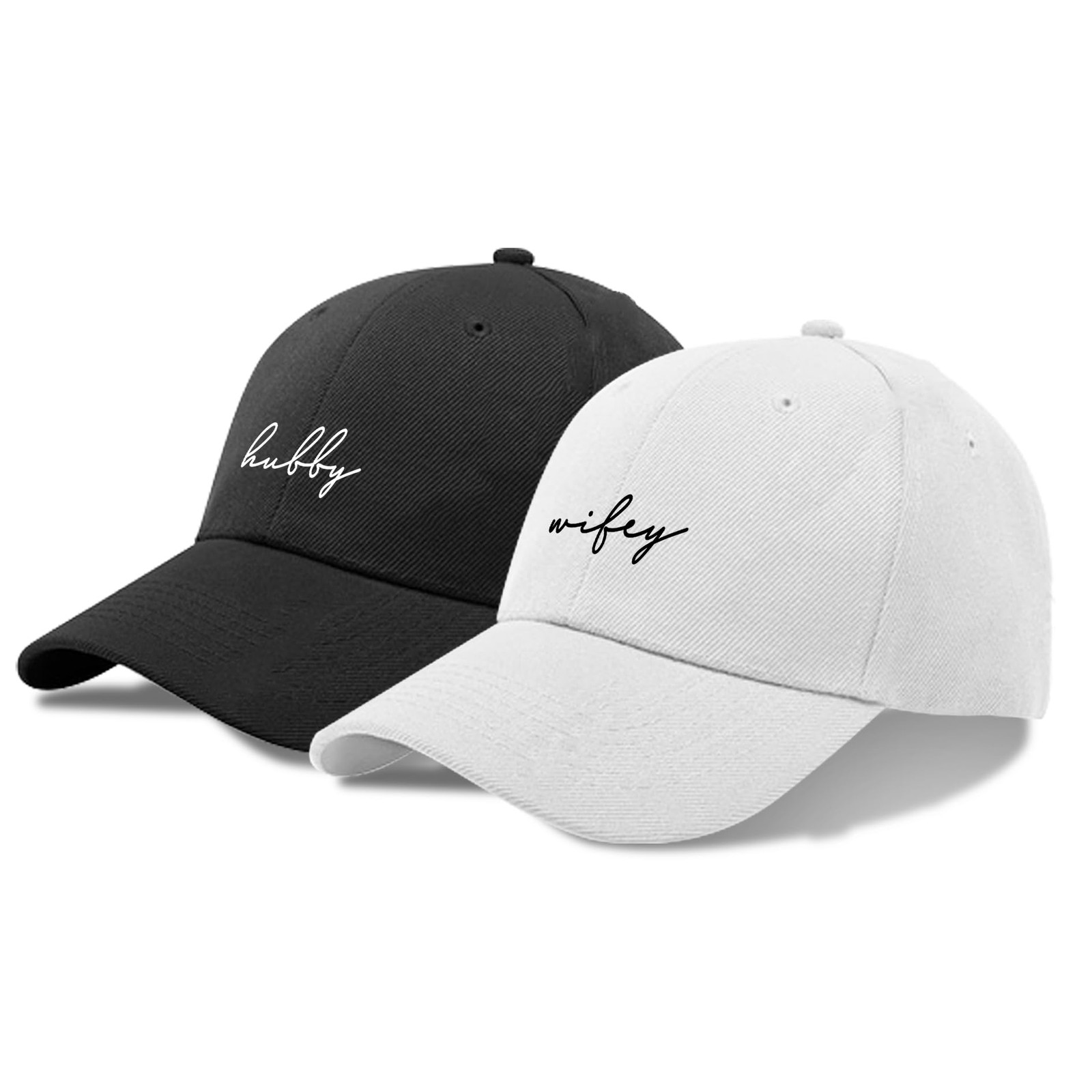 Hubby and Wifey Hats | Honeymoon Essentials & Engagement Gifts for Couples | ...