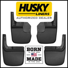 Husky Front Rear Mud Flaps Splash Guards Fit 2007-2018 Jeep Wrangler Jkjku Husky Front Rear Mud Flaps Splash Guards Fit 2007-2018 Jeep Wrangler Jkjku