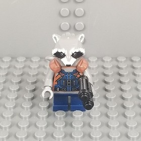 Lego Rocket Raccoon Minifigure 76079 76102 sh384 Marvel Super Heroes