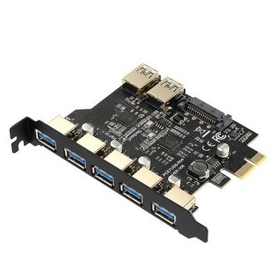USB 3.2/7-port/5-port+19PIN front controller D720201 dual core GEN1 5Gbps