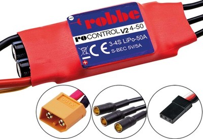 Robbe Modellsport RO-CONTROL 4-50 V2 3-4S -50(70)A 5V/5A SWITCH BEC Regler / 873
